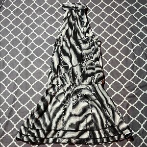 NWT VENUS Animal Print Halter Neck Dress - Size 6